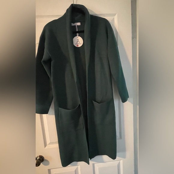 Green Sweater Coat - Picture 4 of 4
